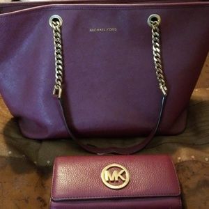 Michael Kors purse and wallet